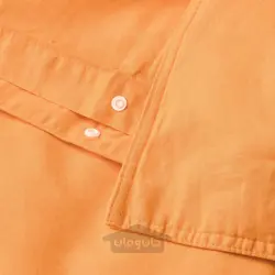 روکش لحاف و روبالشی ایکیا مدل IKEA ÄNGSLILJA رنگ نارنجی