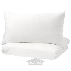 روکش لحاف و 2 عدد روبالشی ایکیا مدل IKEA ÄNGSLILJA رنگ سفید