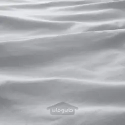 روکش لحاف و 2 عدد روبالشی ایکیا مدل IKEA NATTSVÄRMARE رنگ خاکستری روشن