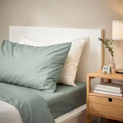 روبالشی ایکیا مدل IKEA DVALA رنگ سبز خاکستری