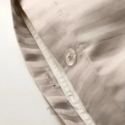 روکش لحاف و روبالشی ایکیا مدل IKEA NATTJASMIN رنگ بژ روشن