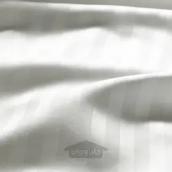روکش لحاف و روبالشی ایکیا مدل IKEA NATTJASMIN رنگ سفید