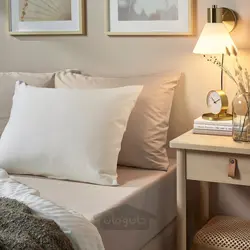 روبالشی ایکیا مدل IKEA NATTJASMIN رنگ بژ روشن