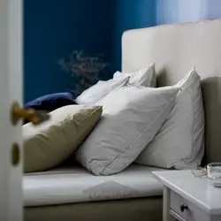 روکش لحاف و روبالشی ایکیا مدل IKEA BERGPALM رنگ خاکستری / راه راه