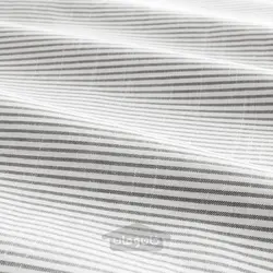 روکش لحاف و روبالشی ایکیا مدل IKEA BERGPALM رنگ خاکستری / راه راه
