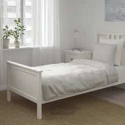 روکش لحاف و روبالشی ایکیا مدل IKEA BERGPALM رنگ خاکستری / راه راه