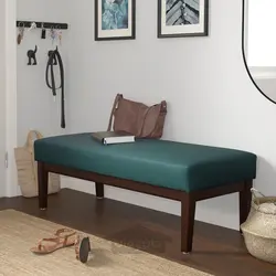 نیمکت ایکیا مدل IKEA EKENÄSET رنگ خاکستری فیروزه ای کلینگ