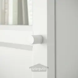 کتابخانه با درب پنلی/شیشه ای ایکیا مدل IKEA BILLY / OXBERG رنگ سفید/شیشه ای