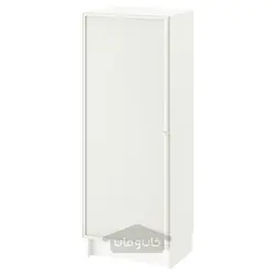 ترکیب کتابخانه با درب های شیشه ای ایکیا مدل IKEA BILLY / HÖGBO رنگ سفید