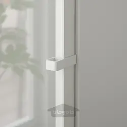 ترکیب کتابخانه با درب های شیشه ای ایکیا مدل IKEA BILLY / HÖGBO رنگ سفید