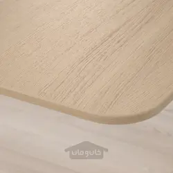 میز نشستن/ایستادن ایکیا مدل IKEA BEKANT رنگ روکش بلوط رنگ آمیزی شده سفید/مشکی