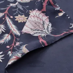 روکش لحاف و 2 عدد روبالشی ایکیا مدل IKEA NÄSSELKLOCKA رنگ آبی تیره/چند رنگ