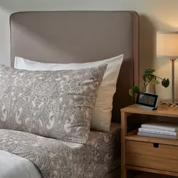 روبالشی ایکیا مدل IKEA JÄTTEVALLMO رنگ بژ/خاکستری تیره