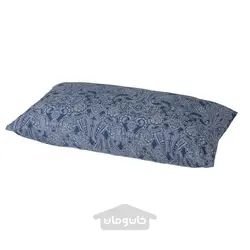 روبالشی ایکیا مدل IKEA JÄTTEVALLMO رنگ آبی تیره/سفید