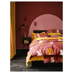 روکش لحاف و 2 عدد روبالشی ایکیا مدل IKEA SVARTKLINT