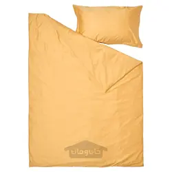 روکش لحاف و روبالشی ایکیا مدل IKEA LUKTJASMIN رنگ زرد