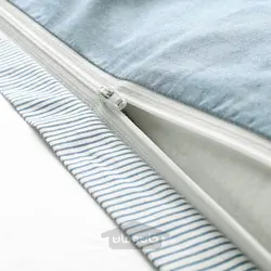 روکش لحاف و 2 عدد روبالشی ایکیا مدل IKEA BLÅVINDA رنگ آبی کمرنگ