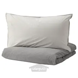روکش لحاف و روبالشی ایکیا مدل IKEA BLÅVINDA رنگ خاکستری