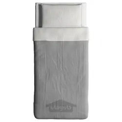 روکش لحاف و روبالشی ایکیا مدل IKEA BLÅVINDA رنگ خاکستری