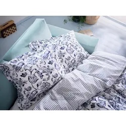 روکش لحاف و روبالشی ایکیا مدل IKEA JUNIMAGNOLIA