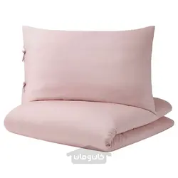 روکش لحاف و 2 عدد روبالشی ایکیا مدل IKEA KRITSUGA رنگ صورتی
