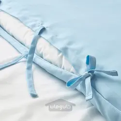 روکش لحاف و 2 عدد روبالشی ایکیا مدل IKEA KRITSUGA رنگ آبی کمرنگ