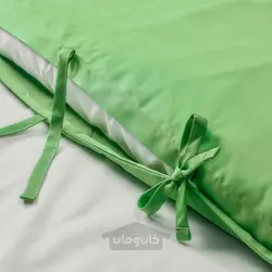 روکش لحاف و 2 عدد روبالشی ایکیا مدل IKEA KRITSUGA رنگ سبز روشن