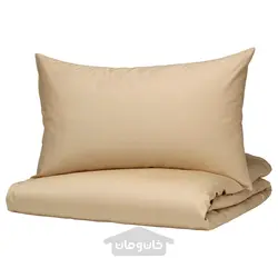 روکش لحاف و روبالشی ایکیا مدل IKEA BJÖRKAL رنگ رنگ بژ