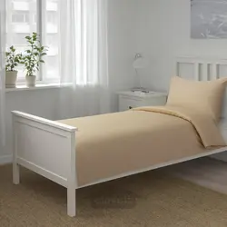 روکش لحاف و روبالشی ایکیا مدل IKEA BJÖRKAL رنگ رنگ بژ
