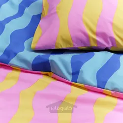 روکش لحاف و 2 عدد روبالشی ایکیا مدل IKEA SOMMARVICKER