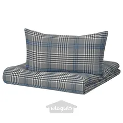 روکش لحاف و روبالشی ایکیا مدل IKEA STÄVMAL رنگ آبی/چک