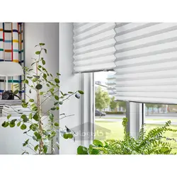 کرکره پلیسه دار ایکیا مدل IKEA SCHOTTIS رنگ سفید