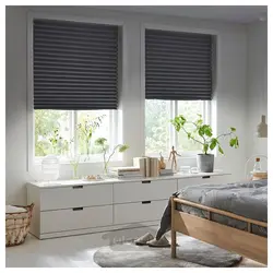 کرکره پلیسه دار مسدود کننده ایکیا مدل IKEA SCHOTTIS رنگ خاکستری تیره