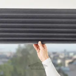 کرکره پلیسه دار مسدود کننده ایکیا مدل IKEA SCHOTTIS رنگ خاکستری تیره