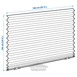 کرکره پلیسه دار مسدود کننده ایکیا مدل IKEA SCHOTTIS رنگ خاکستری تیره