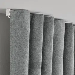 پرده های مسدود کننده، 1 جفت ایکیا مدل IKEA ROSENMANDEL رنگ خاکستری