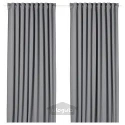 پرده های مسدود کننده، 1 جفت ایکیا مدل IKEA MAJGULL رنگ خاکستری
