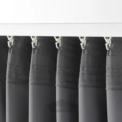 پرده های مسدود کننده، 1 جفت ایکیا مدل IKEA MAJGULL رنگ خاکستری