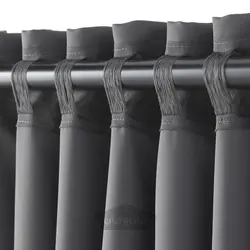 پرده های مسدود کننده، 1 جفت ایکیا مدل IKEA MAJGULL رنگ خاکستری