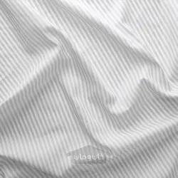 پرده، 1 جفت ایکیا مدل IKEA BYMOTT رنگ راه راه سفید/خاکستری روشن