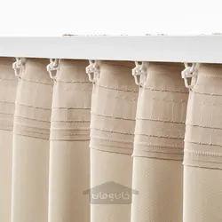 پرده تاریک کننده اتاق، 1 جفت ایکیا مدل IKEA ANNAKAJSA رنگ رنگ بژ
