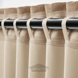پرده تاریک کننده اتاق، 1 جفت ایکیا مدل IKEA ANNAKAJSA رنگ رنگ بژ