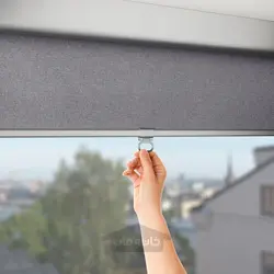 کرکره غلتکی مسدود کننده ایکیا مدل IKEA TRETUR رنگ خاکستری روشن