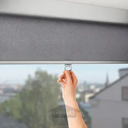 کرکره غلتکی مسدود کننده ایکیا مدل IKEA TRETUR رنگ خاکستری روشن