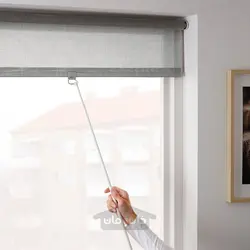 کرکره غلتکی ایکیا مدل IKEA LÅNGDANS رنگ خاکستری