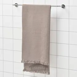 حوله حمام ایکیا مدل IKEA VALLASÅN رنگ خاکستری روشن/قهوه ای