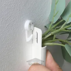 گیاه مصنوعی با نگهدارنده دیواری ایکیا مدل IKEA FEJKA رنگ داخل/خارج/سبز