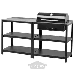آشپزخانه با باربیکیو زغالی، در فضای باز ایکیا مدل IKEA GRILLSKÄR