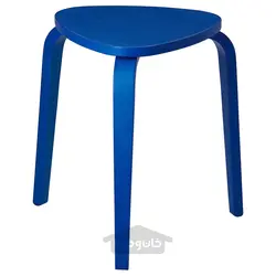 چهارپایه ایکیا مدل IKEA KYRRE رنگ آبی روشن