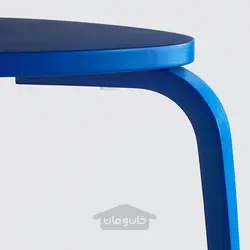 چهارپایه ایکیا مدل IKEA KYRRE رنگ آبی روشن